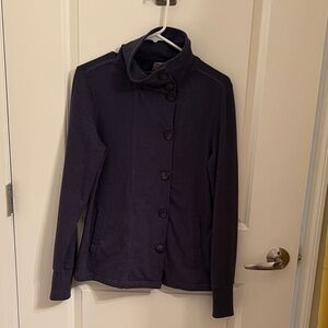 Women’s Dark Navy Button-Up Jacket